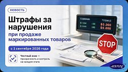 Штрафы за нарушения при продаже маркированных товаров